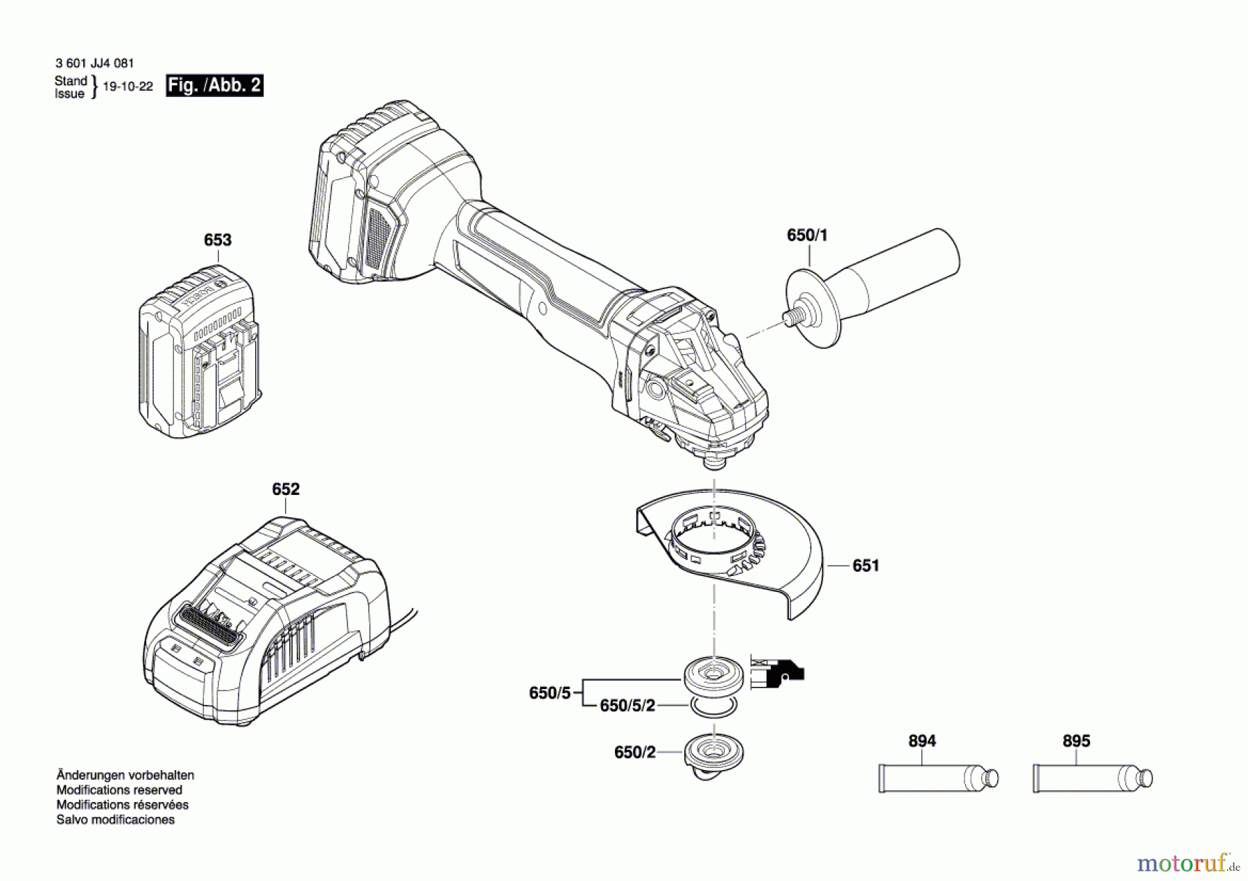  Bosch Akku Werkzeug Akku-Winkelschleifer GWS 18V-10 Seite 2