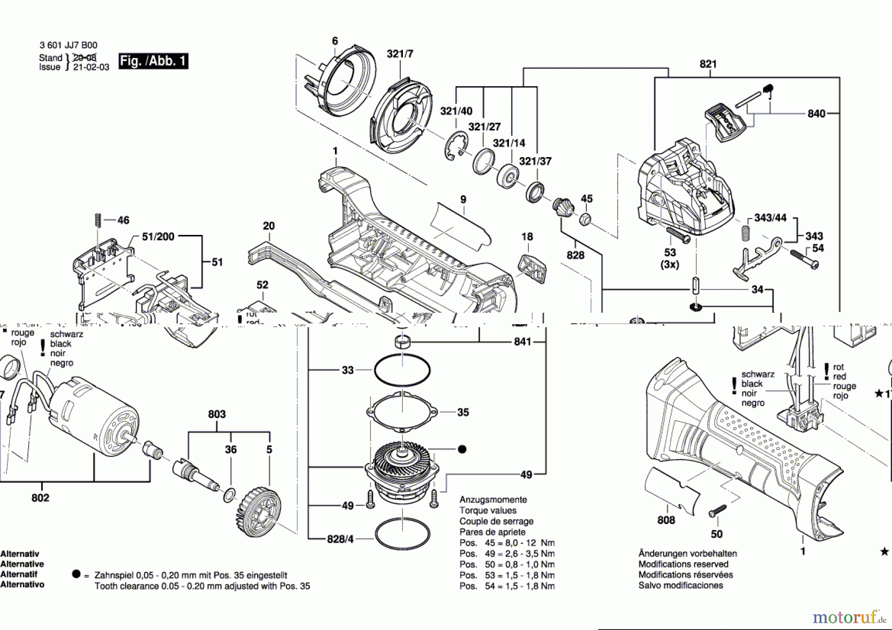  Bosch Akku Werkzeug Akku-Winkelschleifer BACAGXB 18V Seite 1