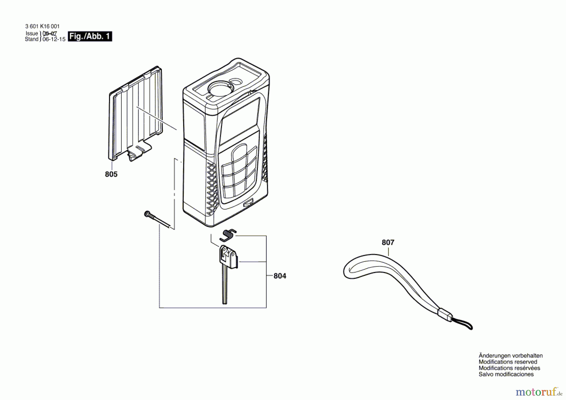  Bosch Werkzeug Entfernungsmesser EASY-LASER 50 Seite 1