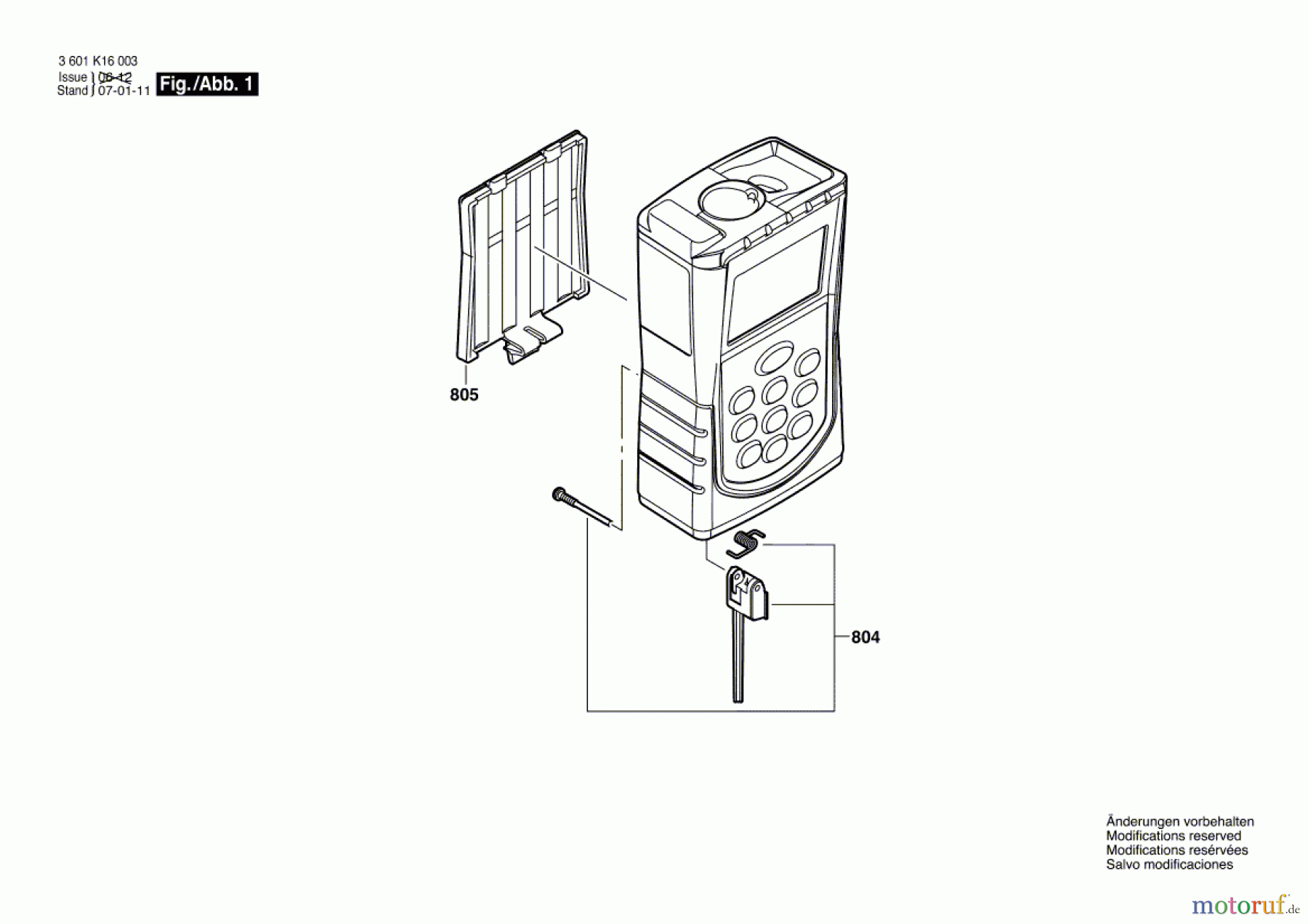  Bosch Werkzeug Entfernungsmesser HD 50 Seite 1