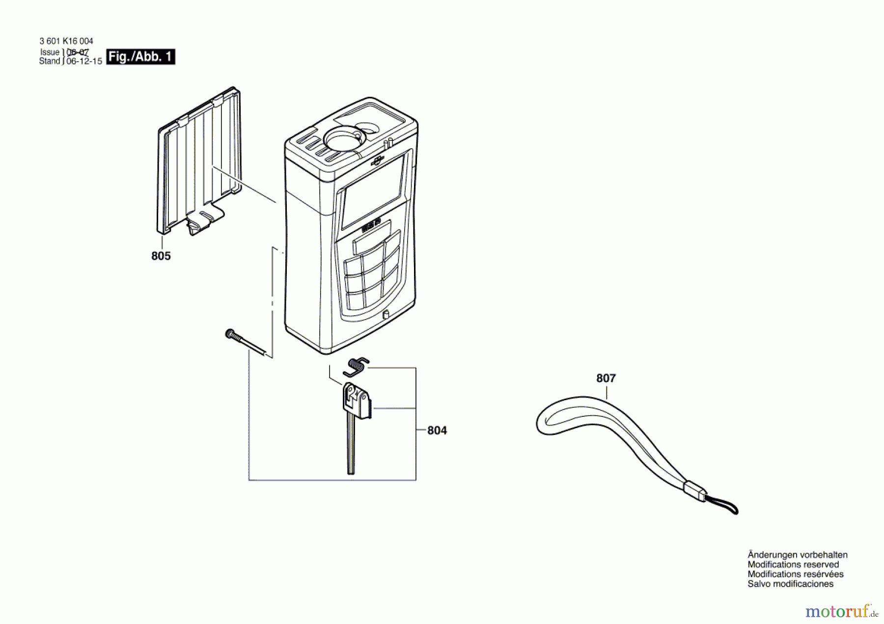  Bosch Werkzeug Entfernungsmesser WDM 50 Seite 1