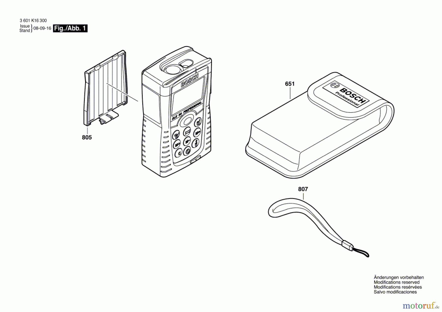  Bosch Werkzeug Entfernungsmesser DLE 40 Seite 1