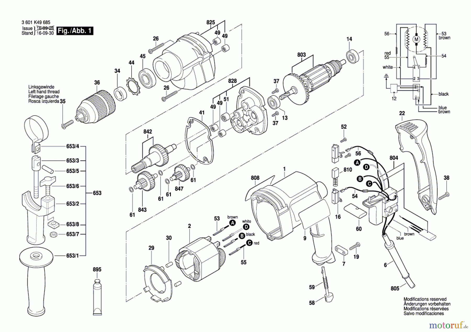  Bosch Werkzeug Bohrmaschine BRD-HT Seite 1