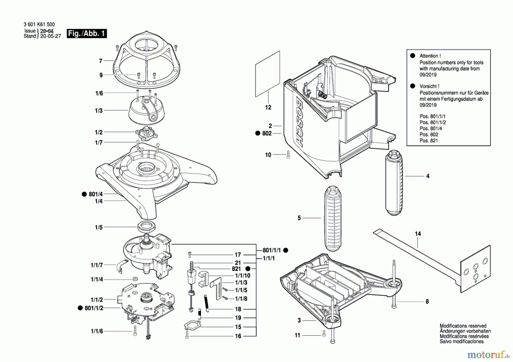  Bosch Werkzeug Baulaser GRL 300 HVG Seite 1