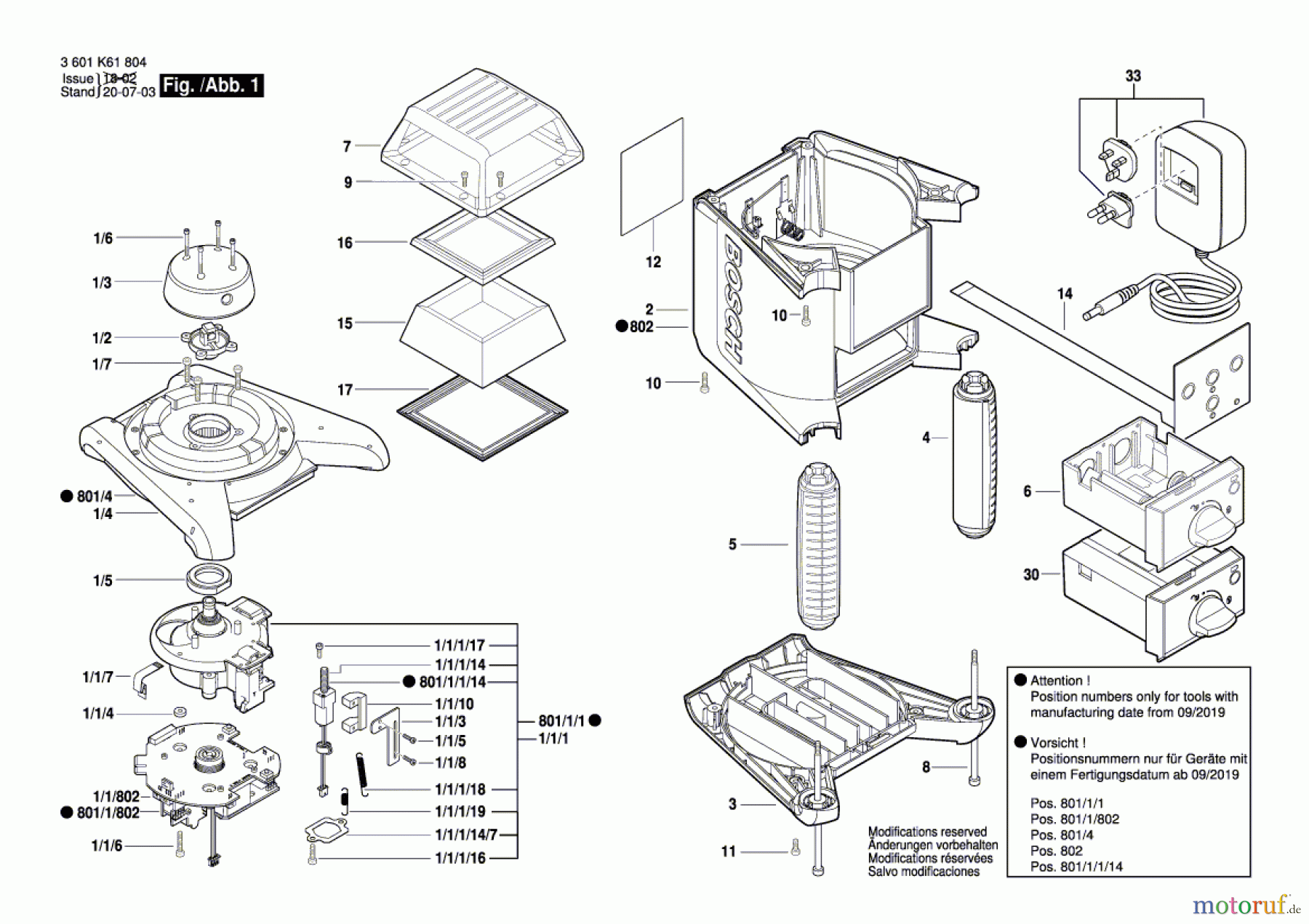  Bosch Werkzeug Baulaser GRL 400 H Seite 1