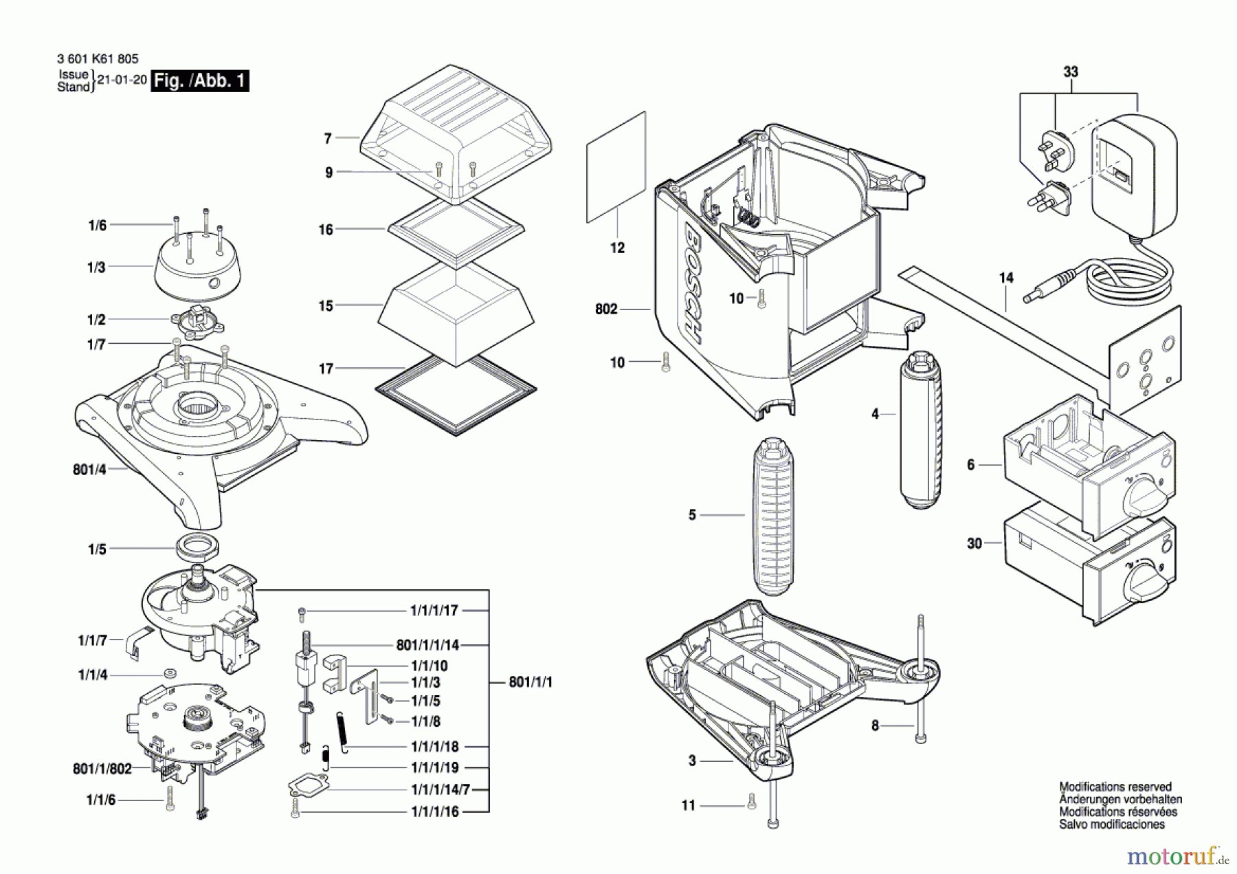  Bosch Werkzeug Baulaser GRL 400 H Seite 1