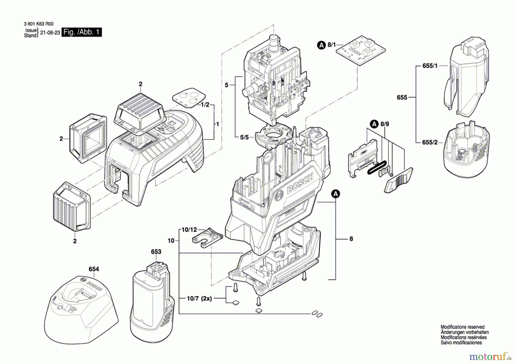  Bosch Werkzeug Baulaser GLL 3-80 C Seite 1