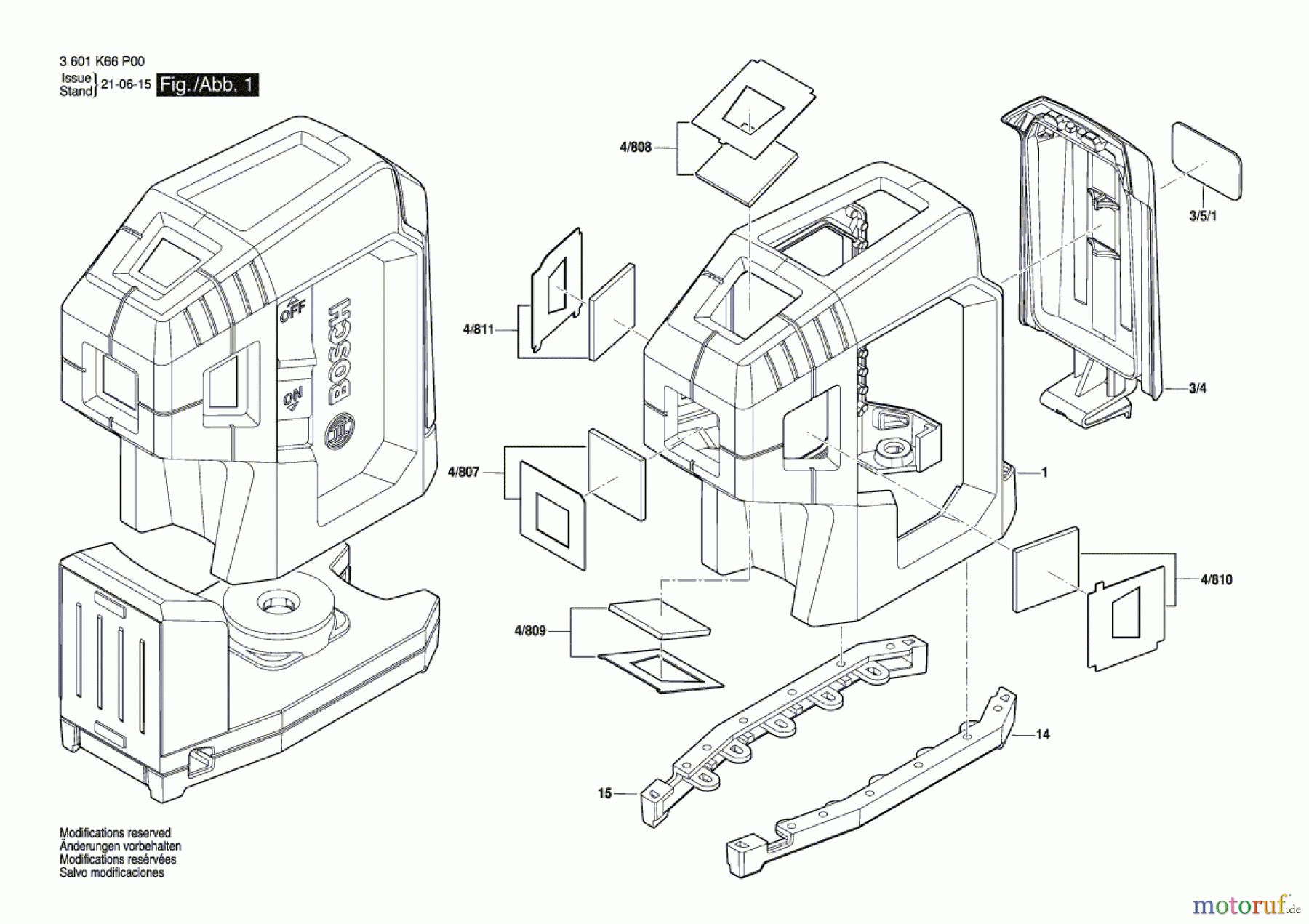  Bosch Werkzeug Baulaser GPL 5 G Seite 1