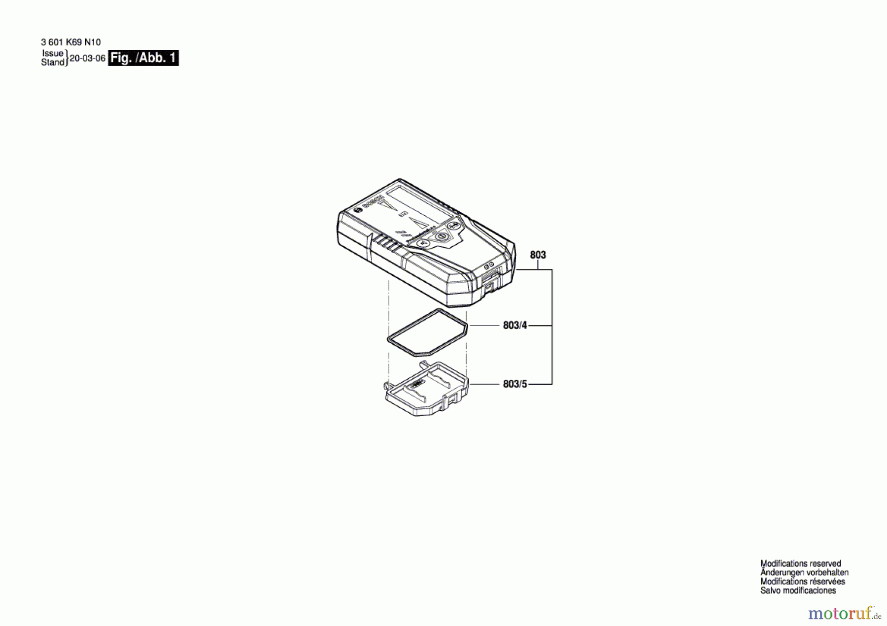  Bosch Werkzeug Laserempfänger LR10 Seite 1