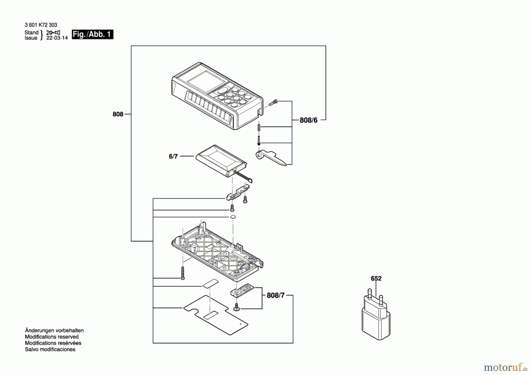  Bosch Werkzeug Entfernungsmesser Disfix 80 Seite 1