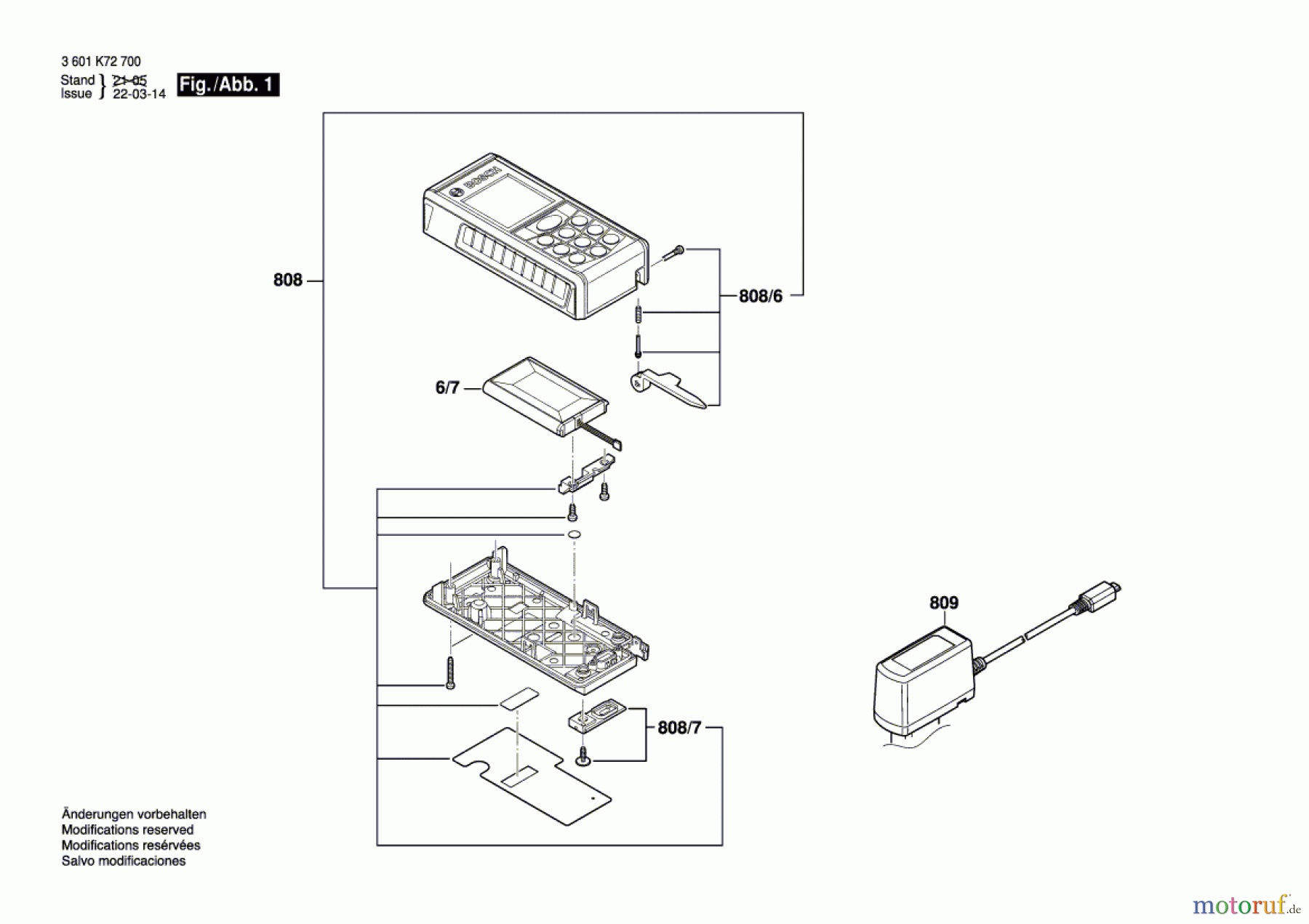  Bosch Werkzeug Entfernungsmesser GLM 100 C Seite 1
