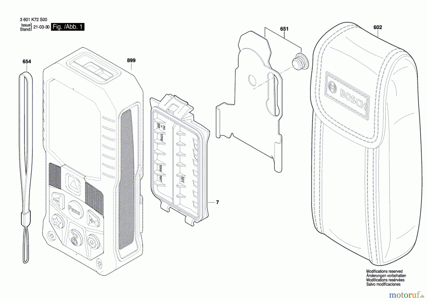  Bosch Werkzeug Entfernungsmesser GLM 50-27 C Seite 1