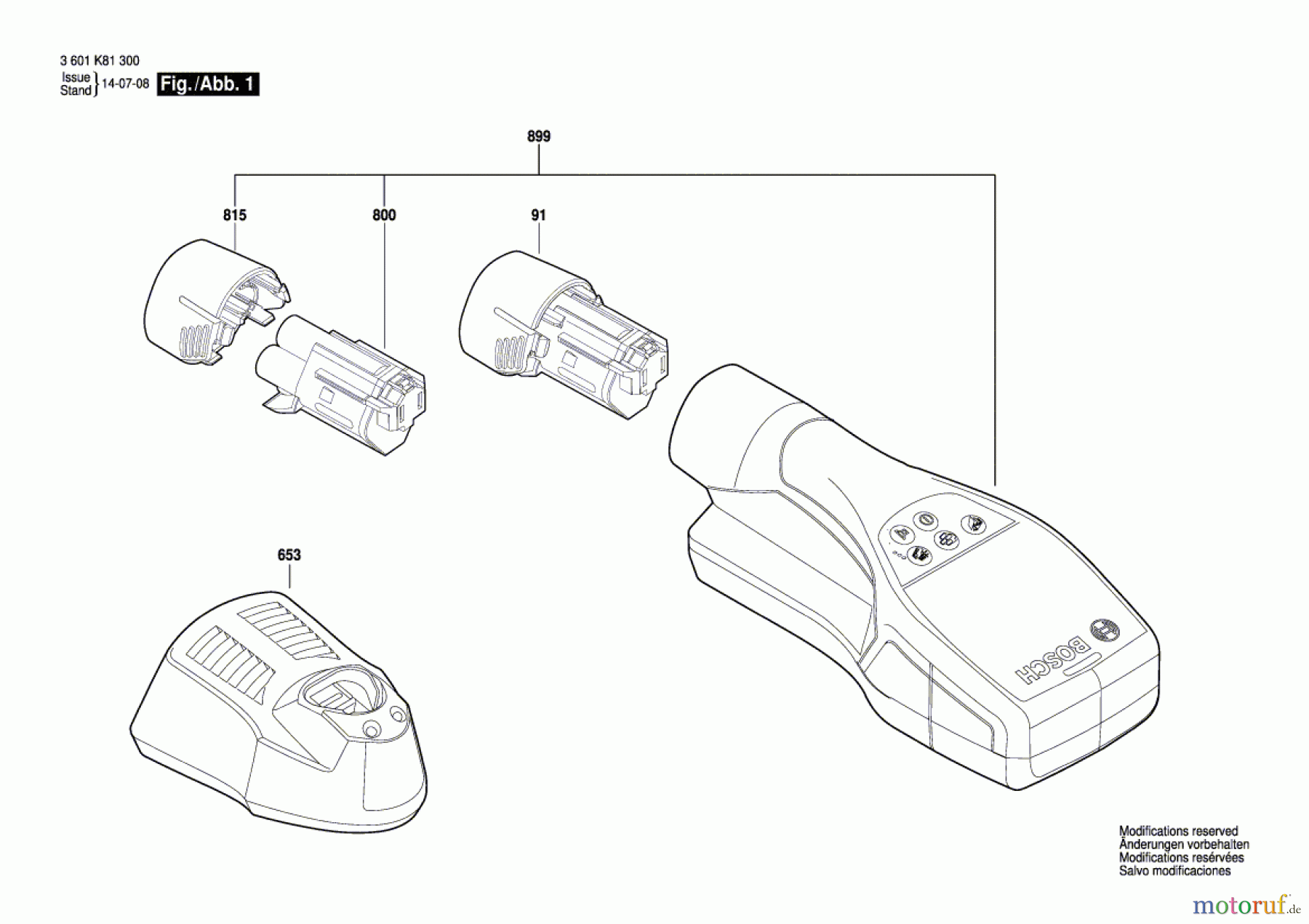  Bosch Werkzeug Universalortungsgerät D-tect 120 Seite 1