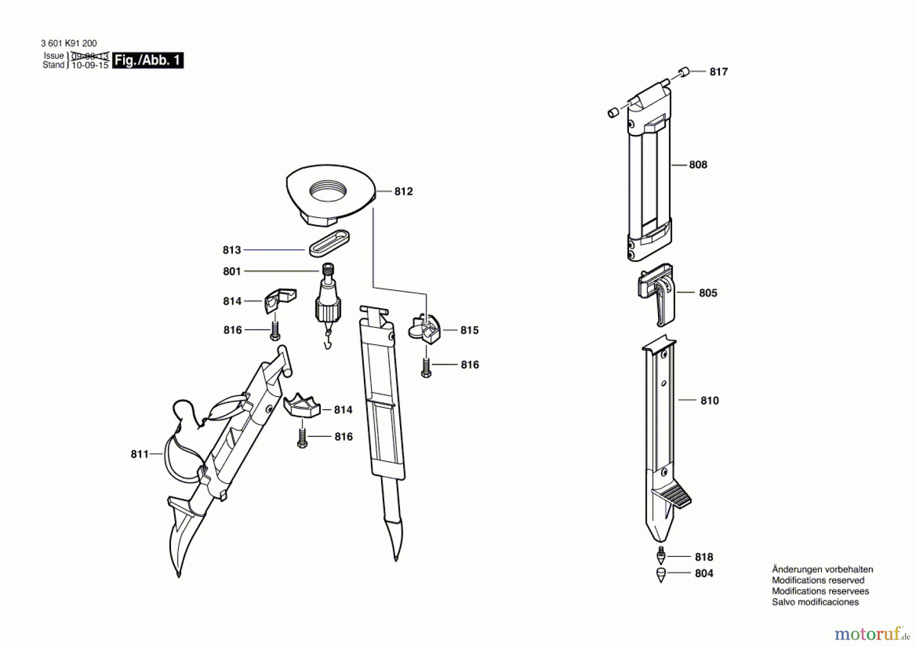  Bosch Werkzeug Stativ BT 160 Seite 1
