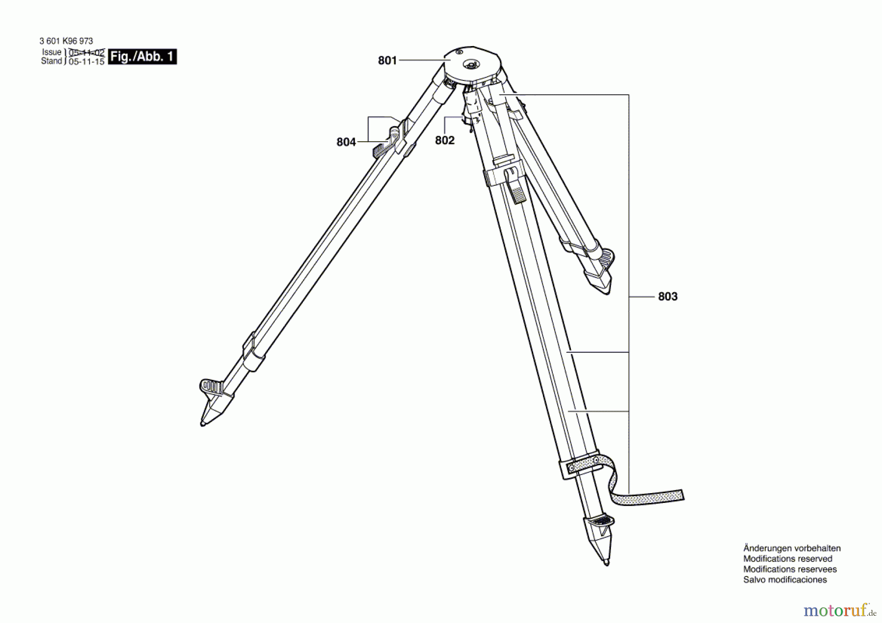  Bosch Werkzeug Stativ BS 170 Seite 1