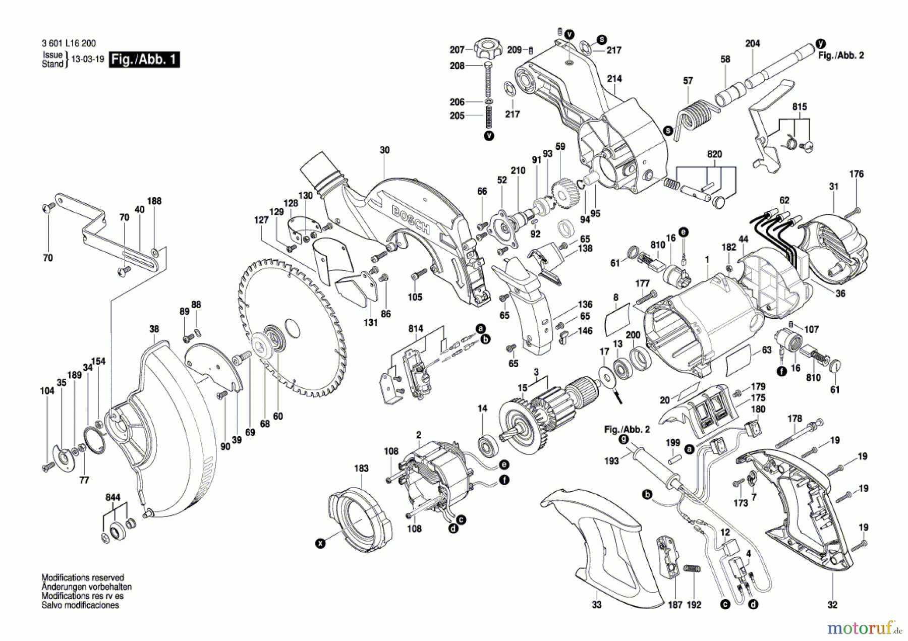  Bosch Werkzeug Kapp-/Zugsäge GCM 8 SJ Seite 1