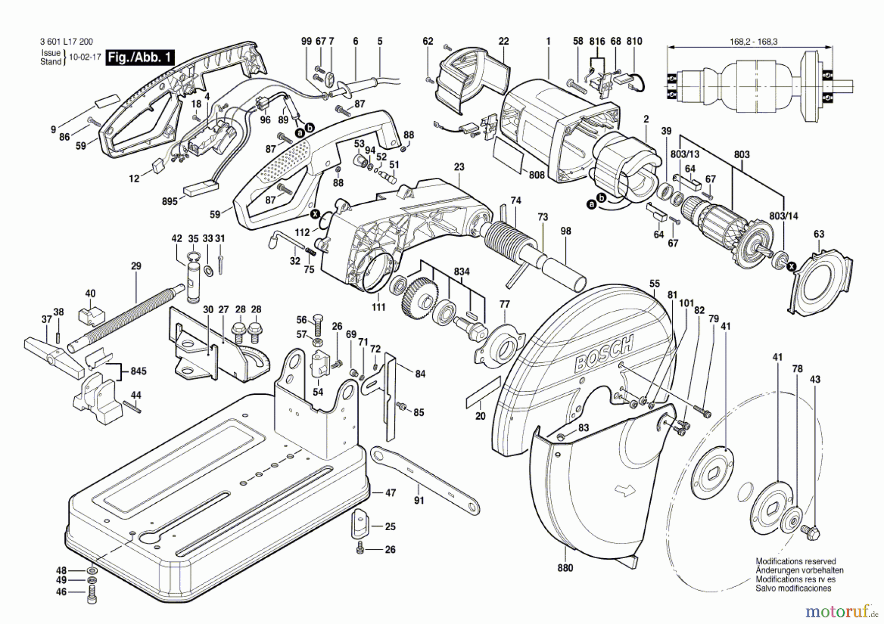  Bosch Werkzeug Trennschleifer GCO 2000 Seite 1