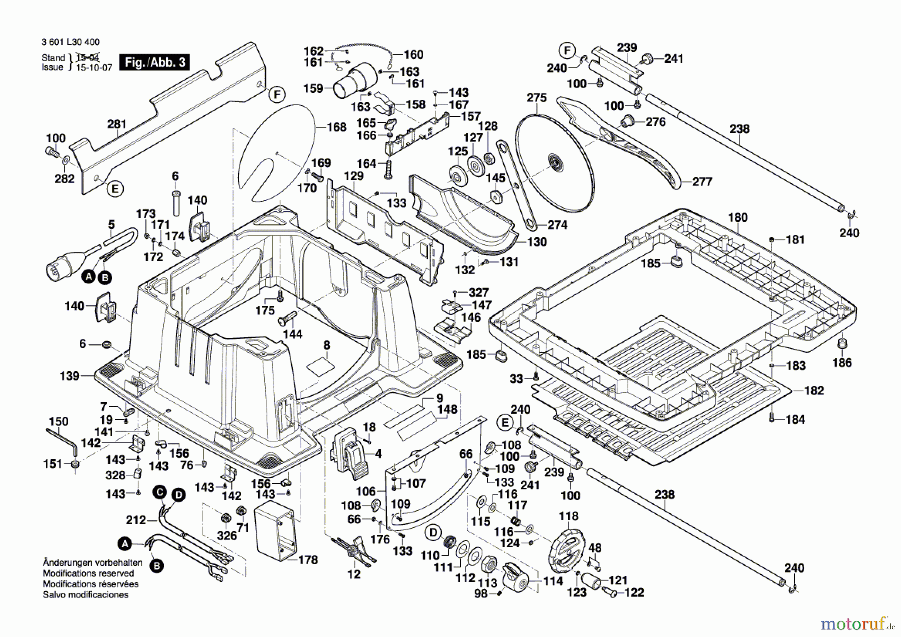 Bosch Werkzeug Tischkreissäge GTS 10 XC Seite 3