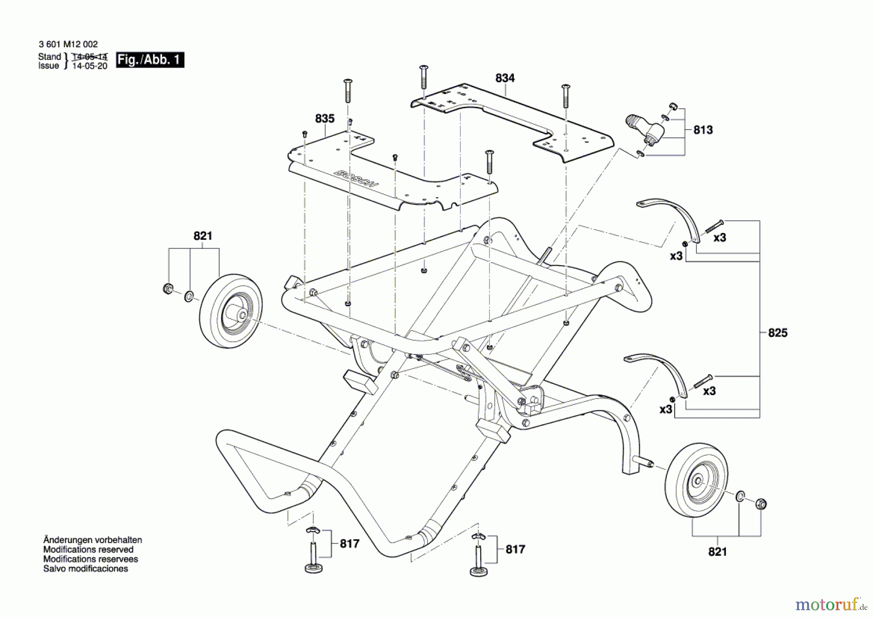 Bosch Werkzeug Stativ GTA 60 W Seite 1