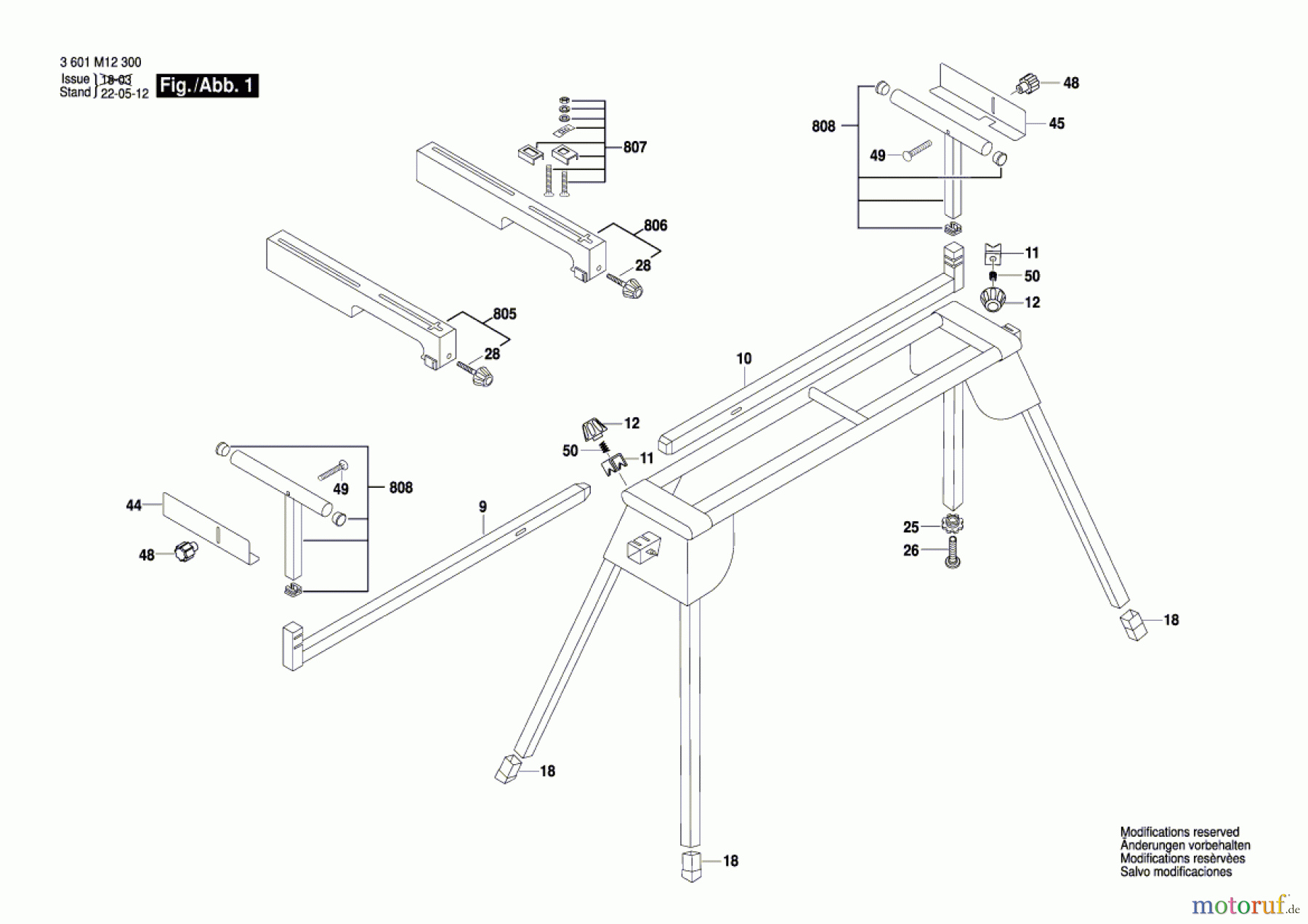  Bosch Werkzeug Arbeitstisch GTA 2600 Seite 1
