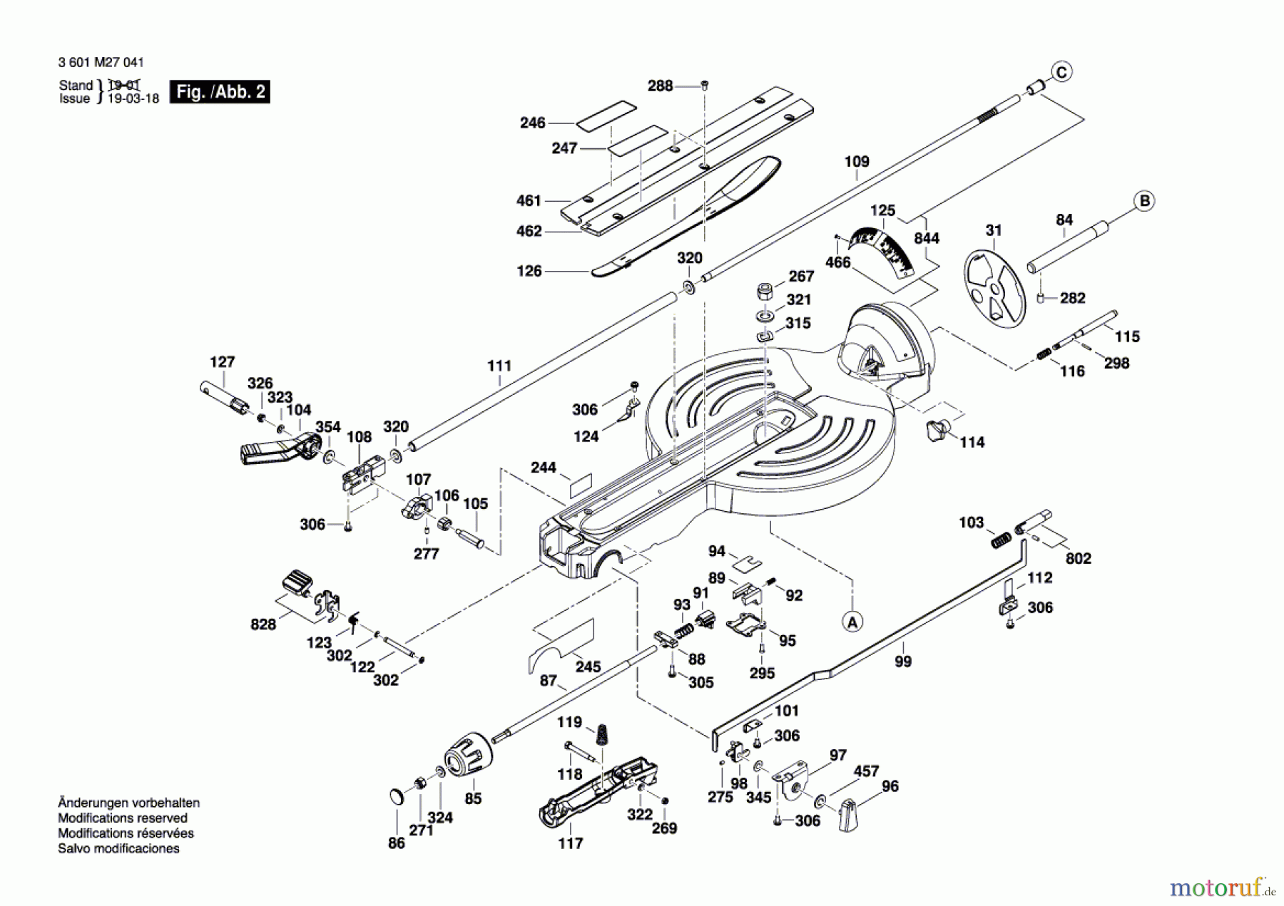  Bosch Werkzeug Kapp-/Zugsäge GCM 10 GDJ Seite 2