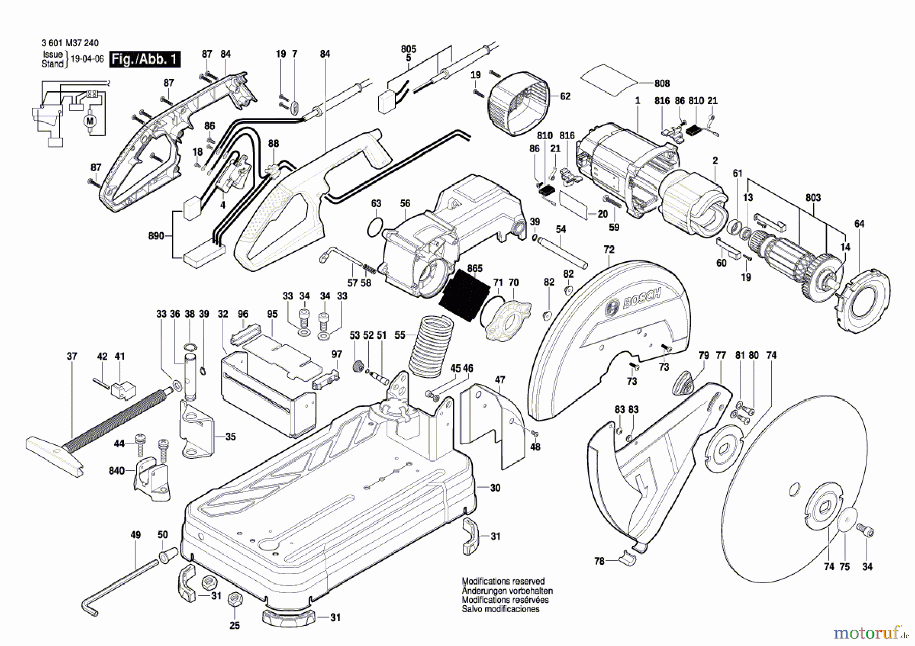  Bosch Werkzeug Trennschleifer GCO 14-24 J Seite 1