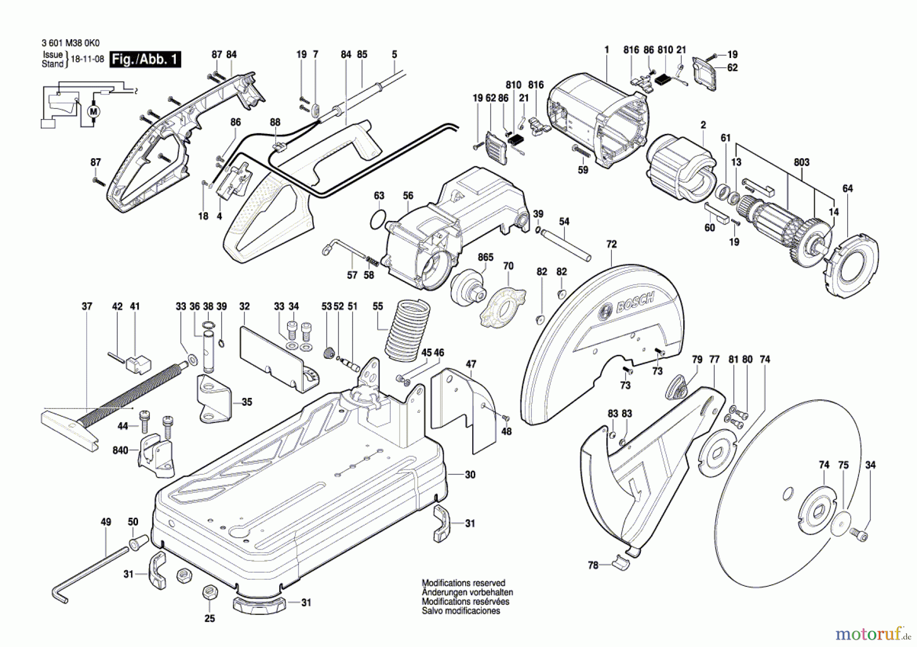  Bosch Werkzeug Trennschleifer GCO 240 Seite 1