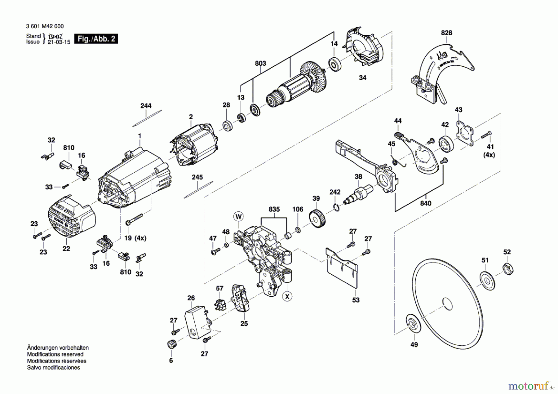  Bosch Werkzeug Tischkreissäge GTS 635-216 Seite 2