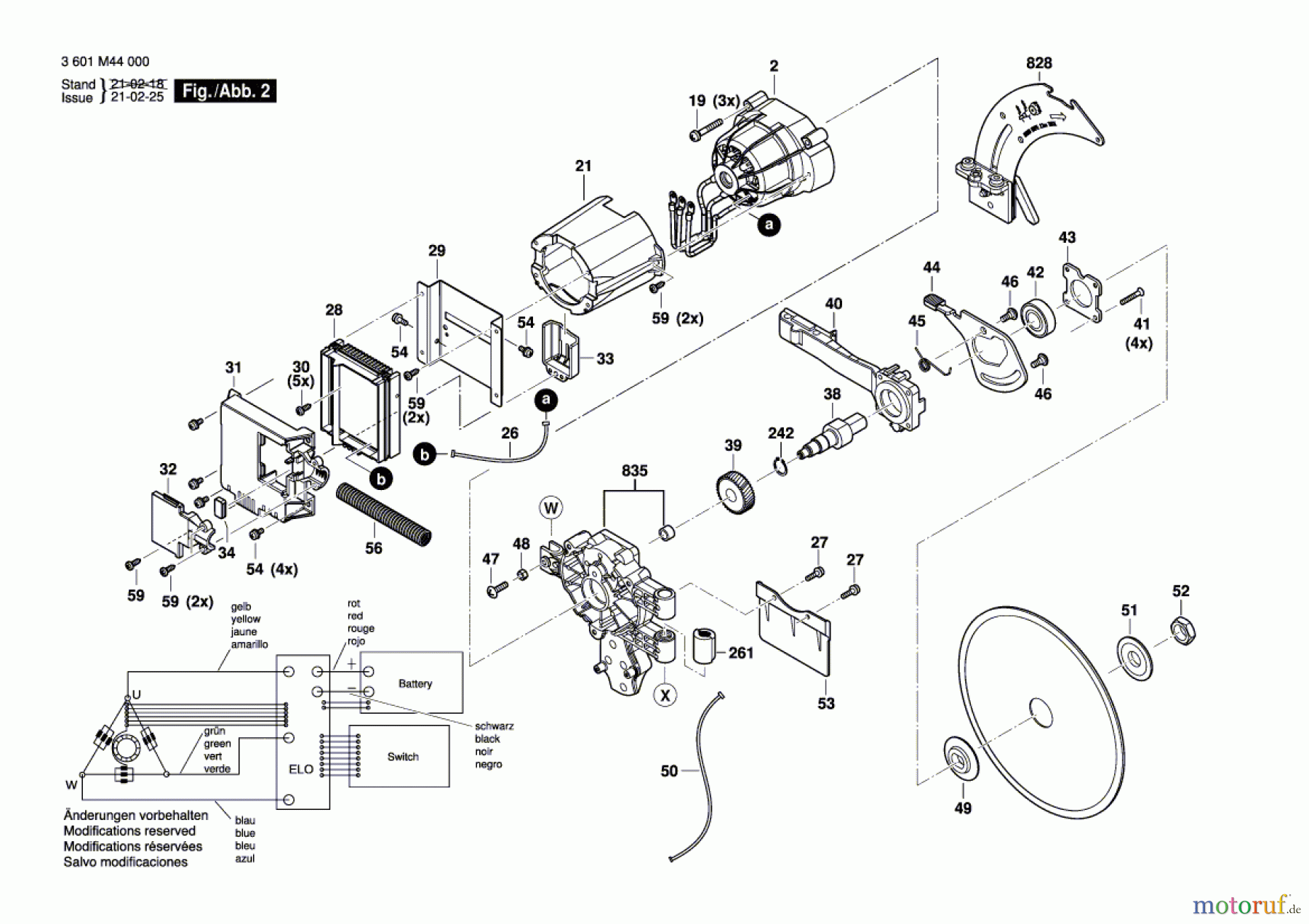  Bosch Werkzeug Tischkreissäge GTS 18V-216 Seite 2