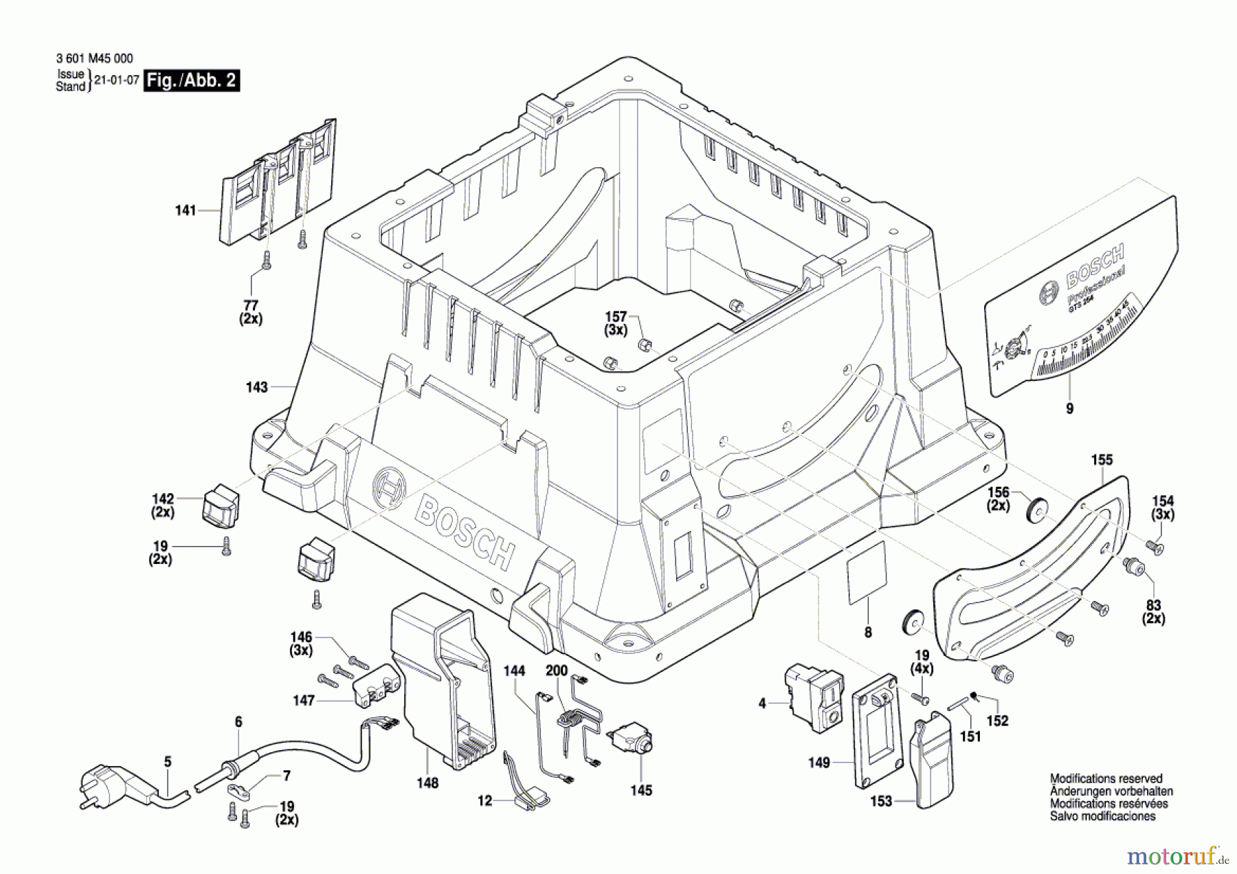  Bosch Werkzeug Tischkreissäge GTS 254 Seite 2