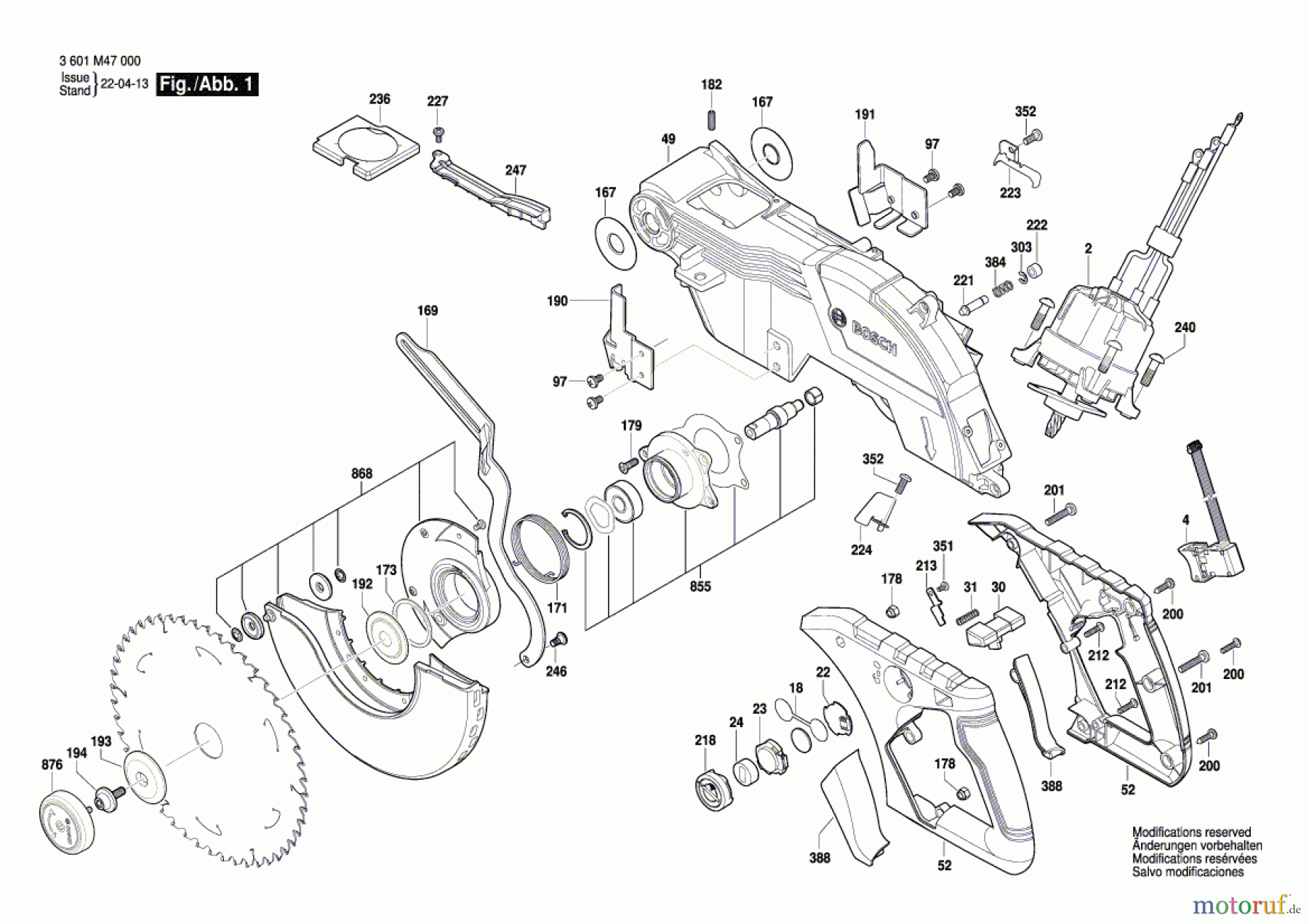 Bosch Werkzeug Kapp-/Zugsäge GCM 18V-216 DC Seite 1
