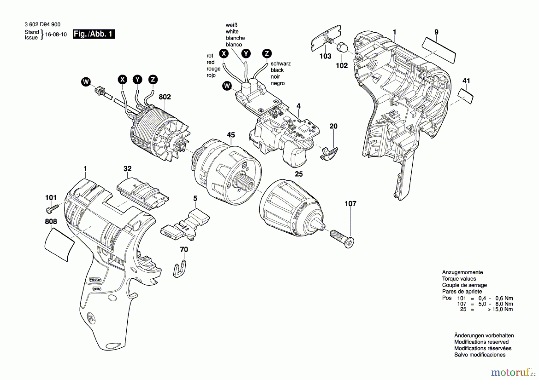  Bosch Akku Werkzeug Akku-Bohrschrauber GSR 10,8V-EC Seite 1