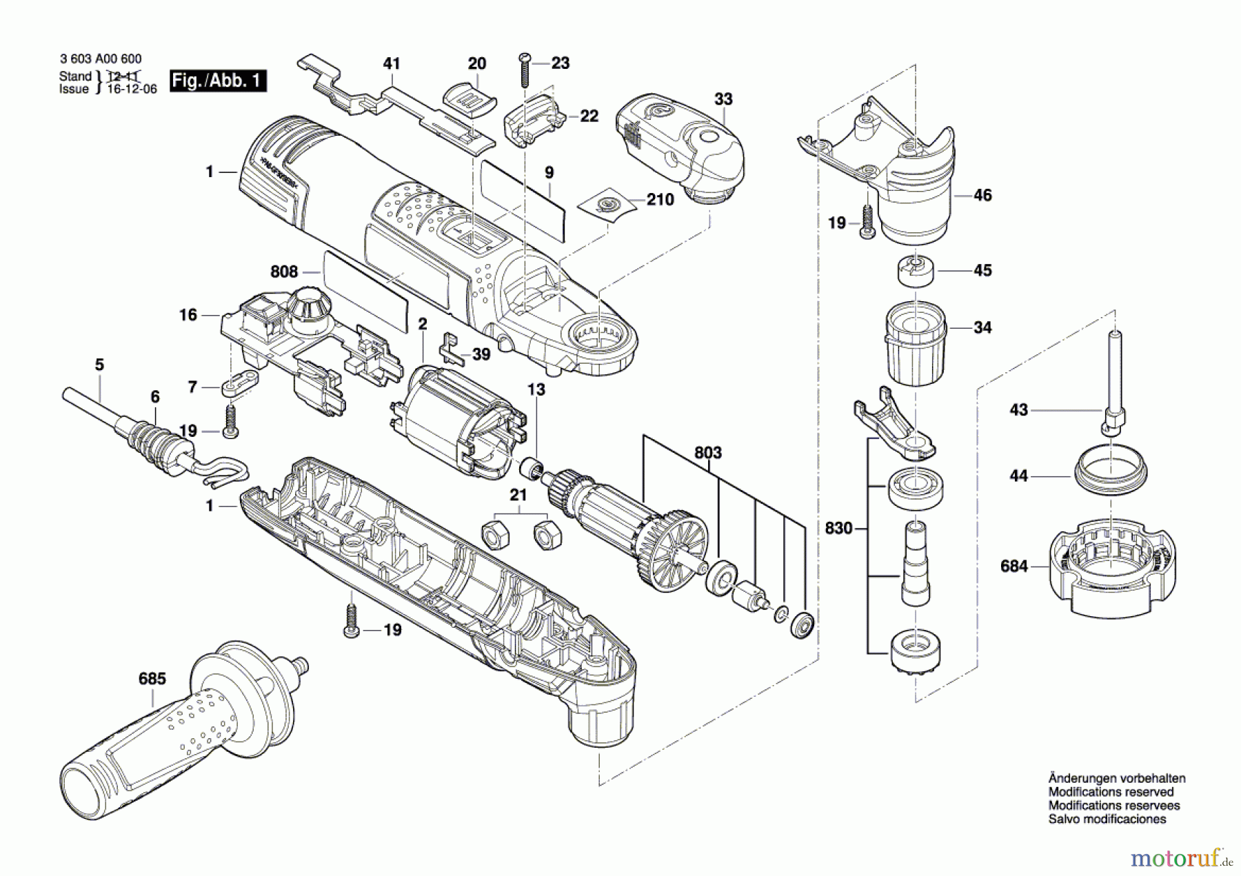 Bosch Werkzeug Multifunktionswerkzeug PMF 250 CES Seite 1