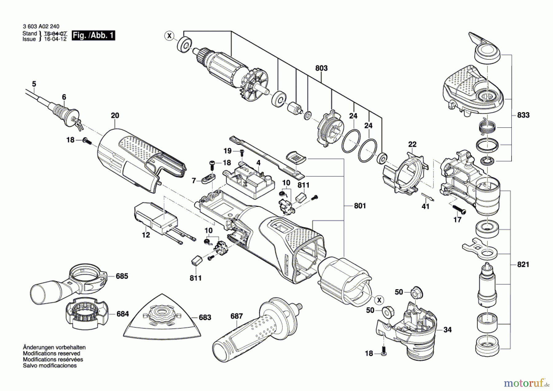  Bosch Werkzeug Multifunktionswerkzeug PMF 350 CES Seite 1