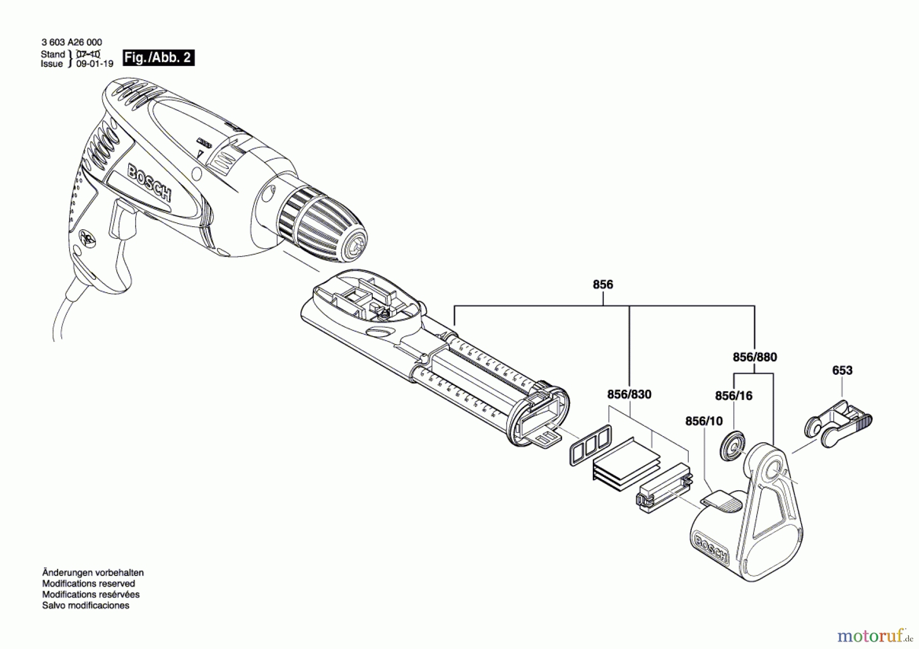  Bosch Werkzeug Schlagbohrmaschine PSB 550 RE Seite 2