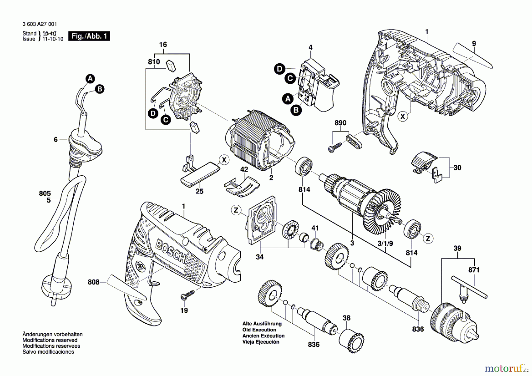  Bosch Werkzeug Schlagbohrmaschine PSB 530 RE Seite 1