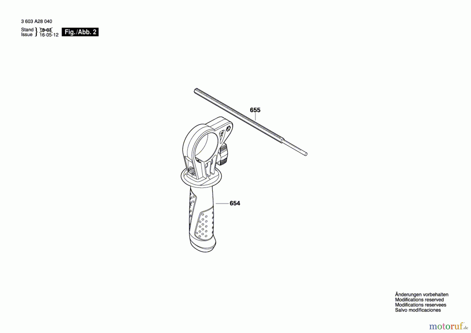  Bosch Werkzeug Schlagbohrmaschine PSB 650 RE Seite 2