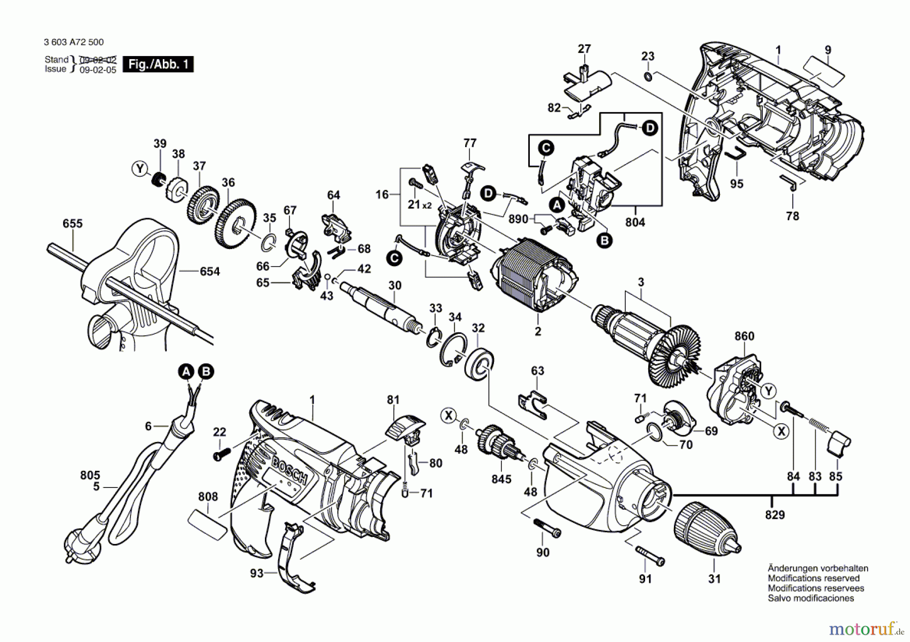  Bosch Werkzeug Schlagbohrmaschine PSB 700-2 RE Seite 1
