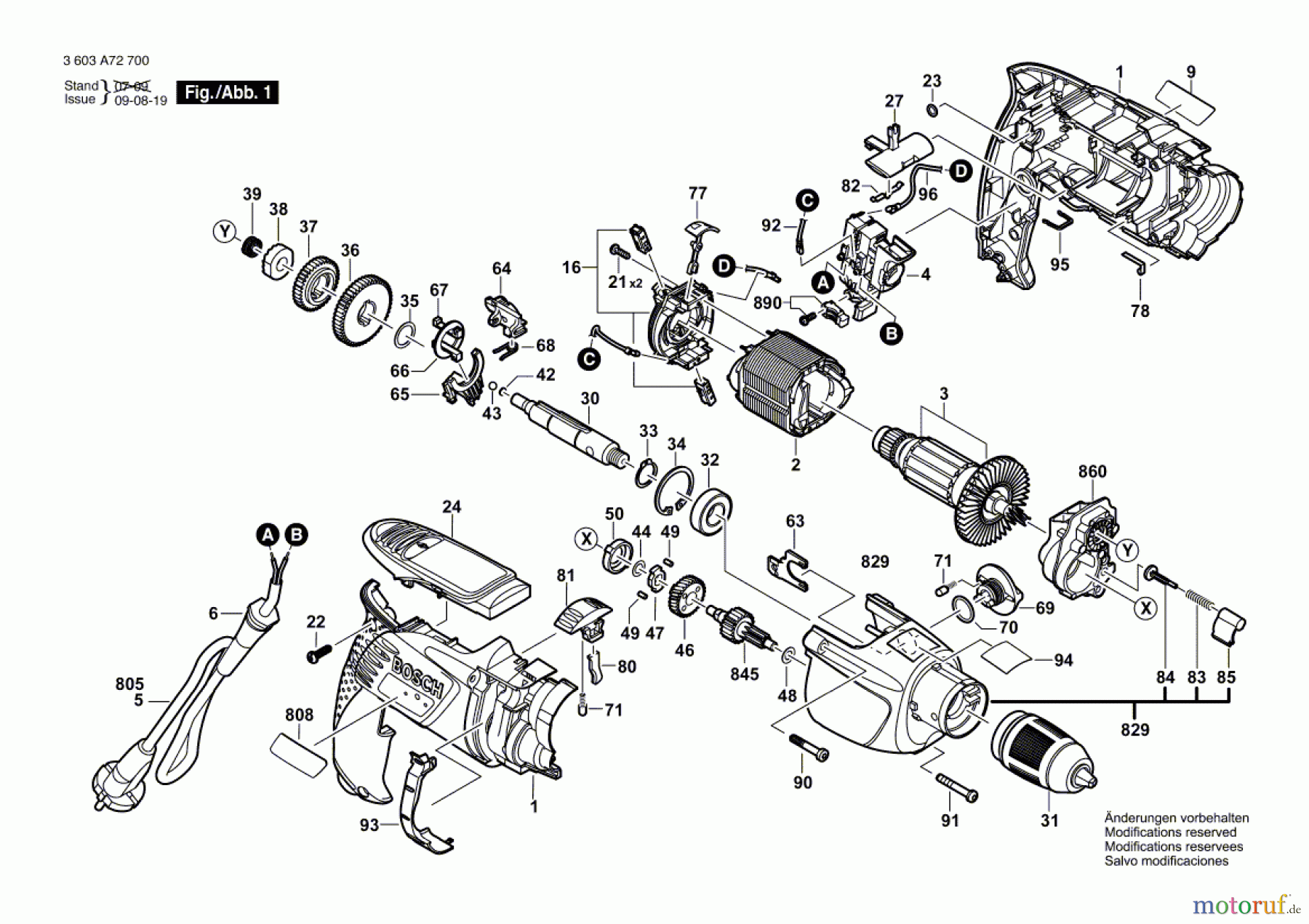  Bosch Werkzeug Schlagbohrmaschine PSB 800-2 RA Seite 1