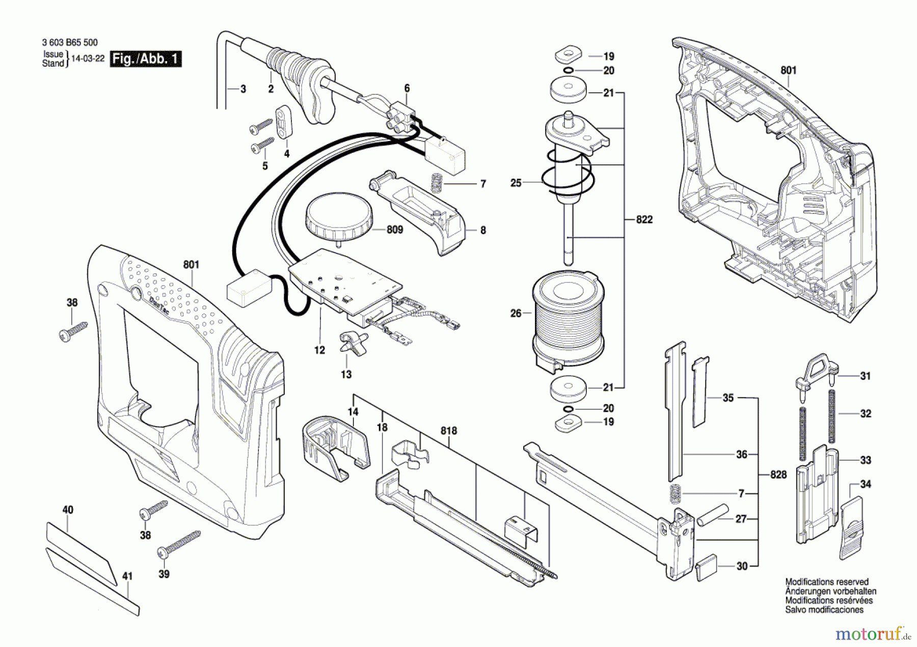  Bosch Werkzeug Tacker PTK 14 EDT Seite 1
