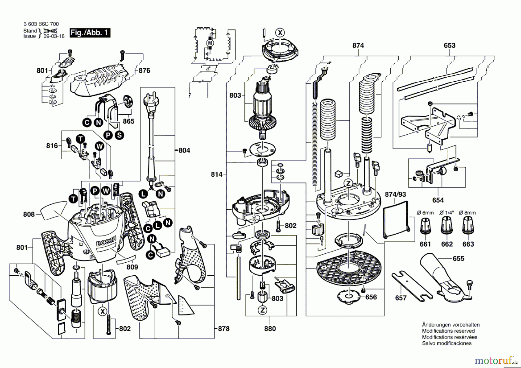  Bosch Werkzeug Oberfräse POF 1300 ACE Seite 1
