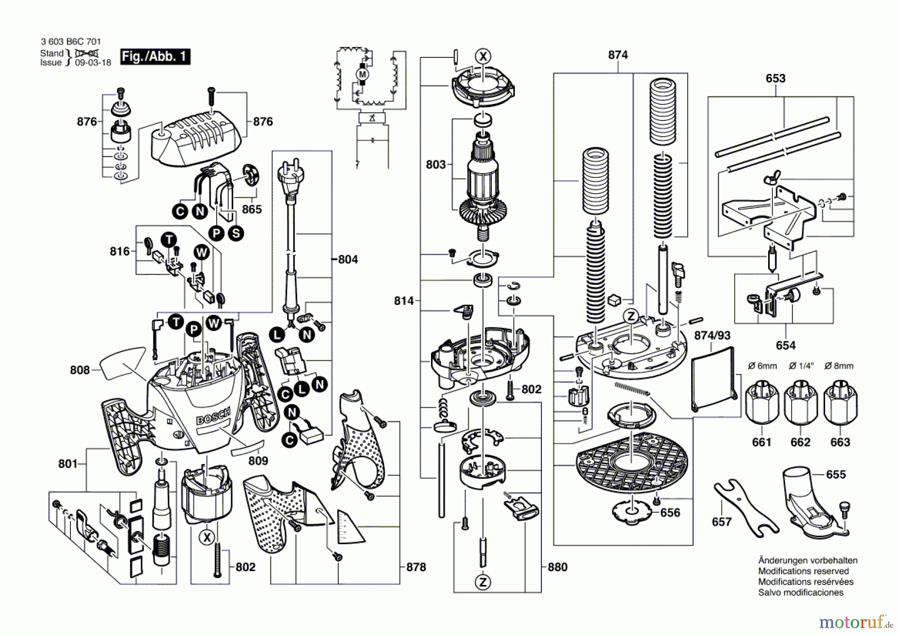  Bosch Werkzeug Oberfräse POF 1400 ACE Seite 1