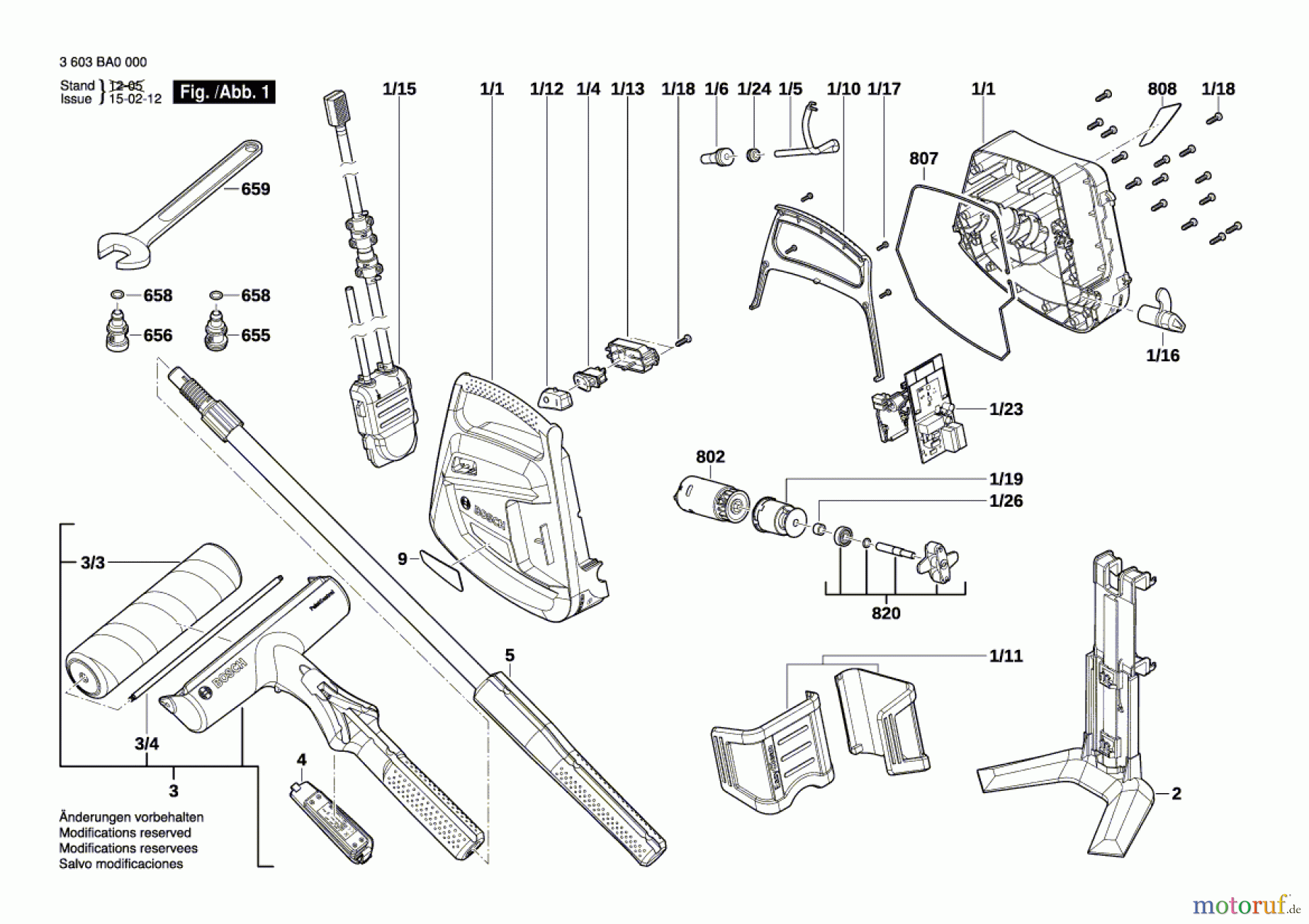  Bosch Werkzeug Farbroller PPR 250 Seite 1