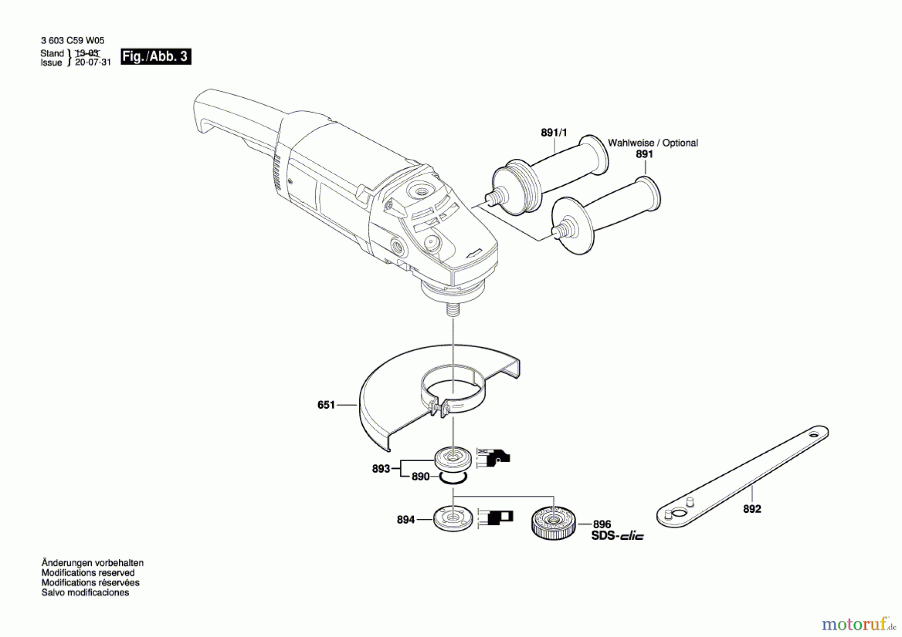  Bosch Werkzeug Winkelschleifer PWS 20-230 Seite 3