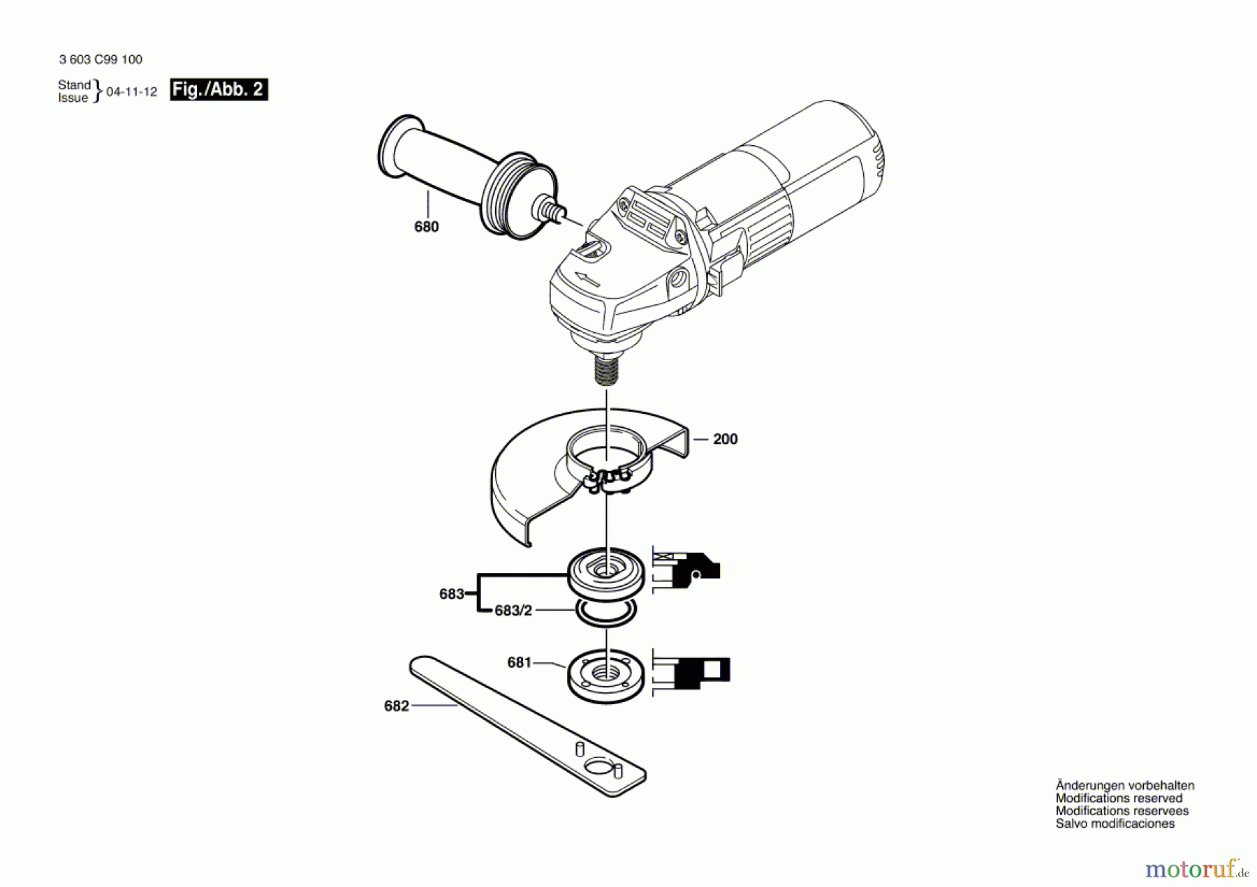  Bosch Werkzeug Winkelschleifer PWS 550 Seite 2