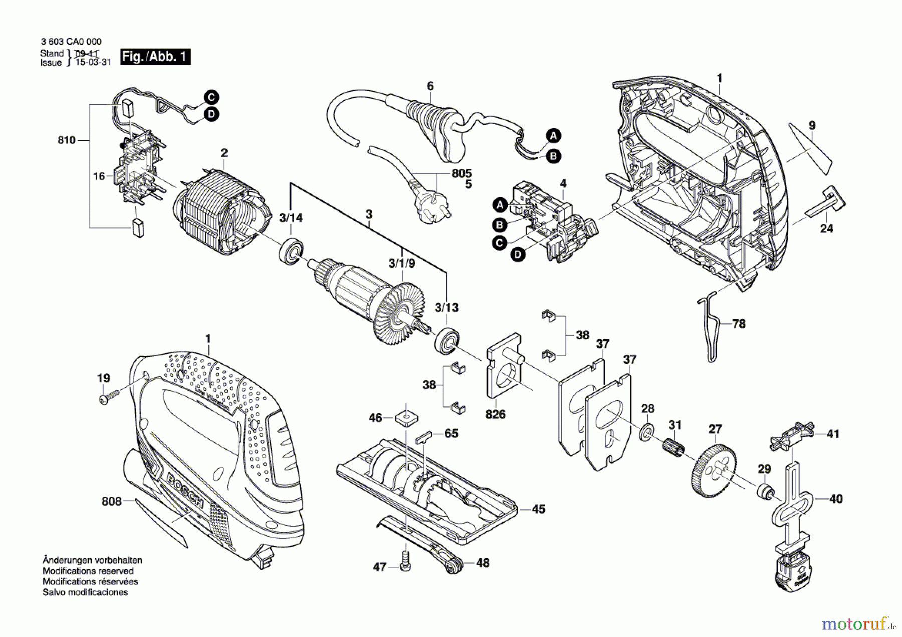  Bosch Werkzeug Stichsäge PST 650 Seite 1