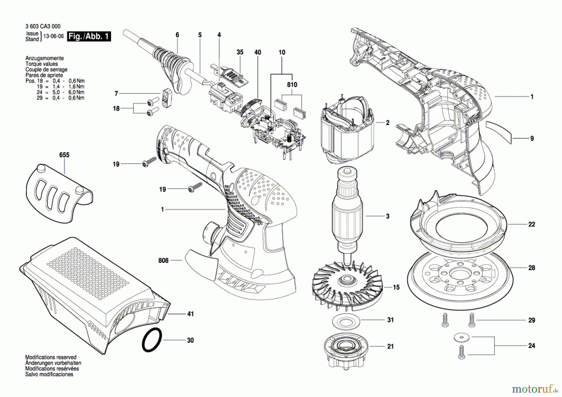  Bosch Werkzeug Exzenterschleifer PEX 300 AE Seite 1