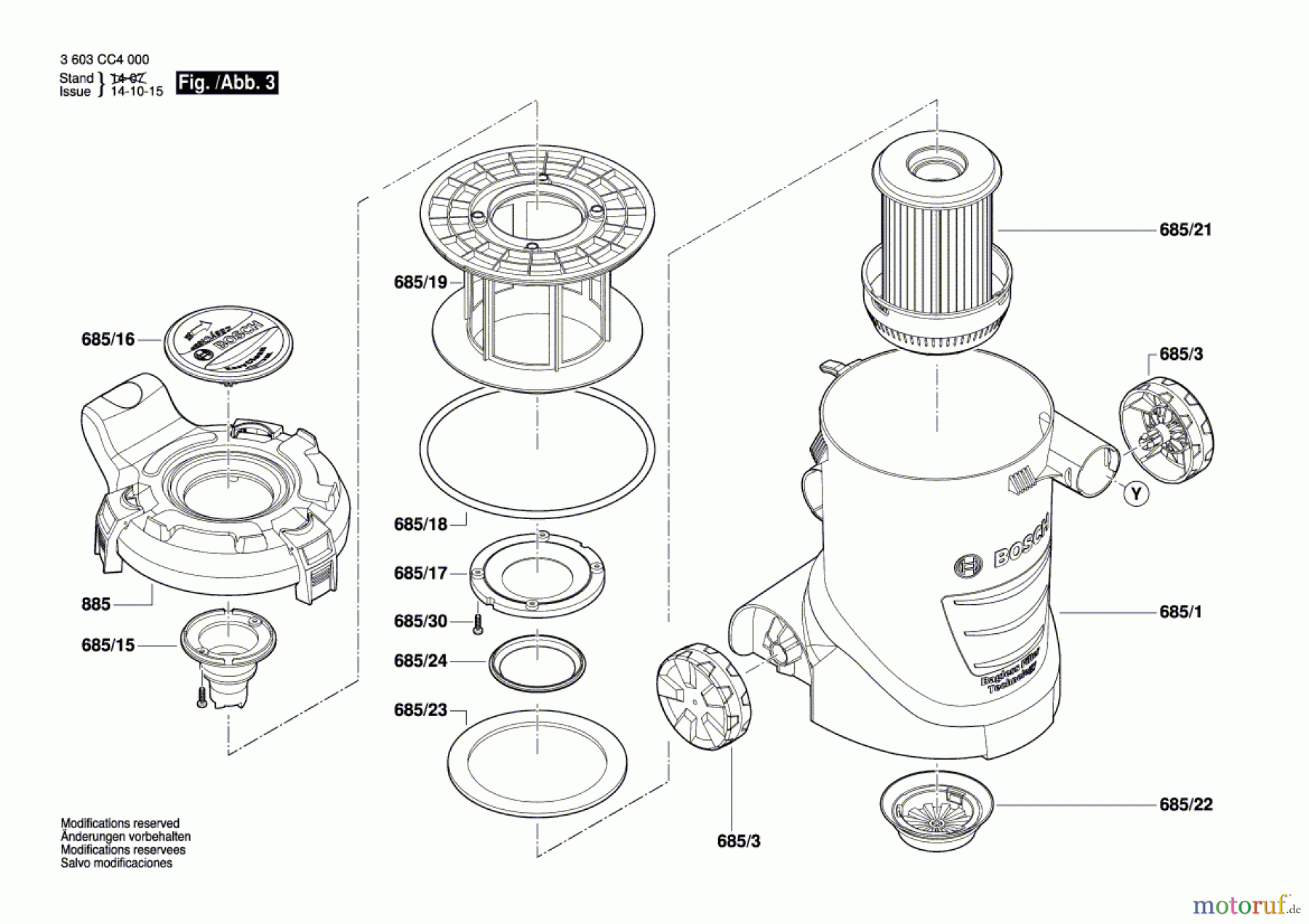  Bosch Werkzeug Trockenbauschleifer PWR 180 CE Seite 3