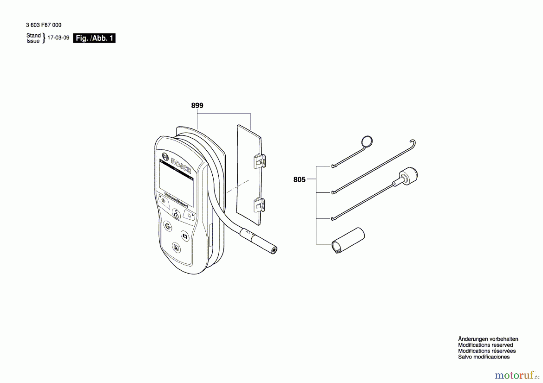  Bosch Werkzeug Endoskop UniversalInspect Seite 1