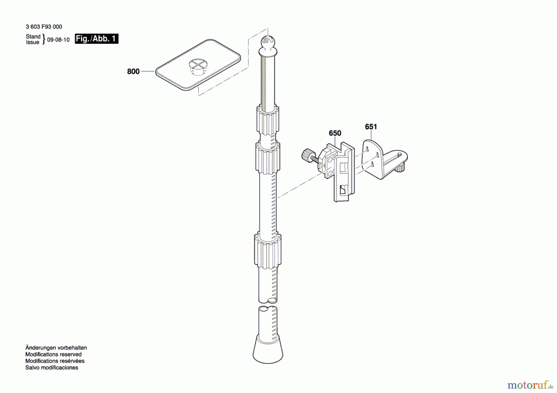  Bosch Werkzeug Stativ TP 320 Seite 1